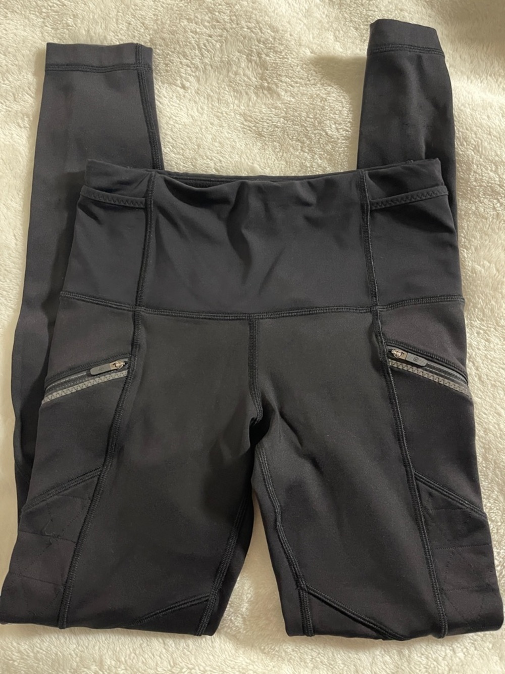 lululemon athletica Black High-Waist Wunder Under Tights with Zip Pockets